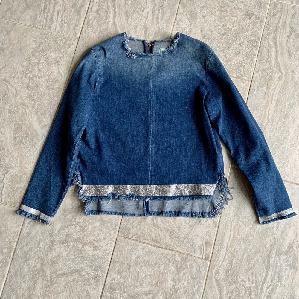Aries indigo denim top